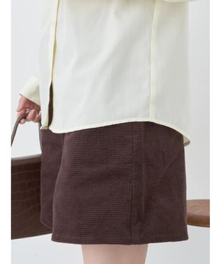 earth music&ecology ロゴ刺繍シャツ Cream