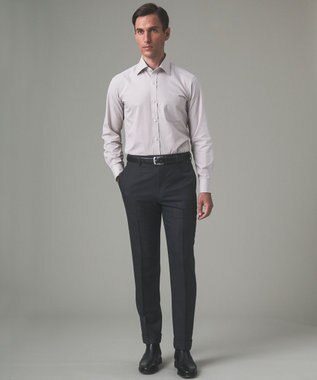 GOTAIRIKU 【形態安定】PREMIUMPLEATS_レギュラーカラー 通年ドレスシャツ_アイボリー(24年秋冬モデル) アイボリー系