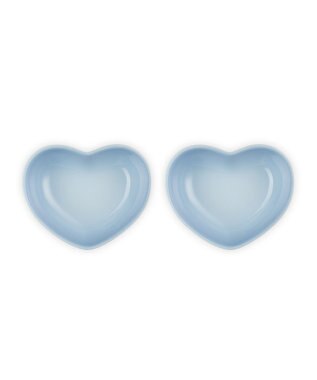 YAMATO テーブル＆キッチン 【ル・クルーゼ】ハート・ディッシュ(S)(2個入り)  コースタルブルー ブルー