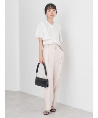 earth music&ecology リラックスストレートパンツ Beige