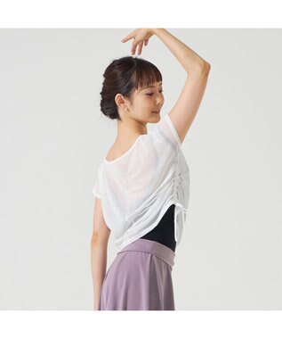 Chacott チュールトップ オフホワイト