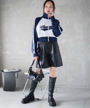 WEGO スタジアムロゴトラックジャケット ネイビー