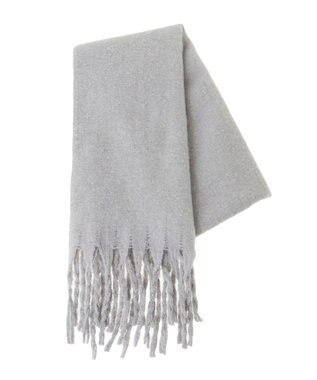 Green Parks ・ソリッドスラブニットマフラー Light Gray