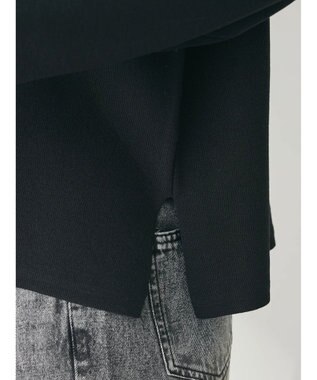 Green Parks 洗える　ボートネックニットプルオーバー Black