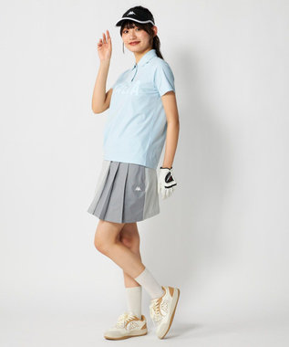 FILA GOLF／marie claire 【Kappa】ハーフプリーツスカート ライトグレー