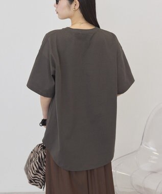 AMERICAN HOLIC PORTLAND裾ラウンドTシャツ Charcoal Gray