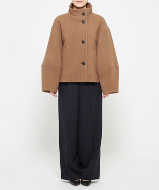 uncrave 【撥水】プルーフ メルトン スタンドネック コート（uncrave STANDARD） キャメル