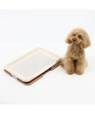 PET PARADISE ペットパラダイス 2WAY トイレトレー（室内トイレ） 茶系