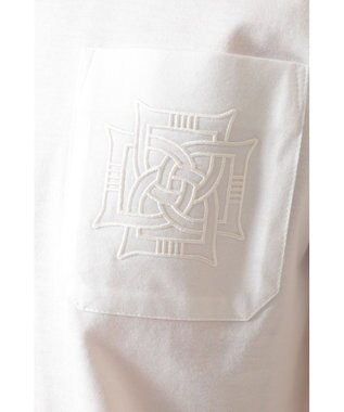 DAKS エンボスロゴ コットンTシャツ ホワイト