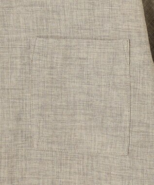 UNFILO MENS リネンライク シャツ グレー