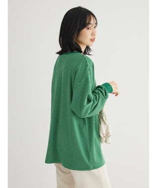 Green Parks マシュマロタッチボーダープルオーバー Green