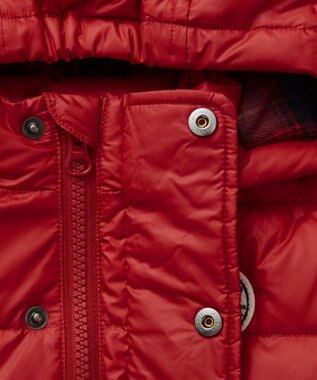 MIKI HOUSE HOT BISCUITS 【80-130cm】 ダウンジャケット コーラルレッド