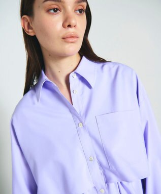 GRACE CONTINENTAL レイヤードドロストシャツ ラベンダー