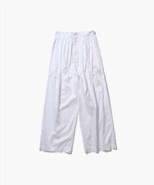 ATON MICRO COTTON SATIN | タックワイドパンツ