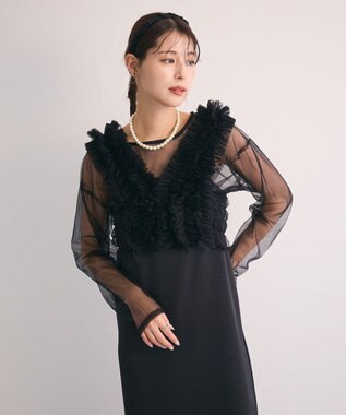 Green Parks ・Ｒａｉｌｍｅ　ＳＥＴ３点　チュールビスチェキャミワン Black