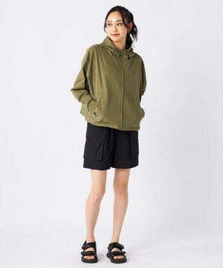 OP／FILA 【Ocean Pacific】らくティブ｜ペアテックスドロストコードUVパーカー カーキ