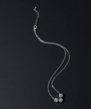 WEGO M立体モチーフ3連ネックレス