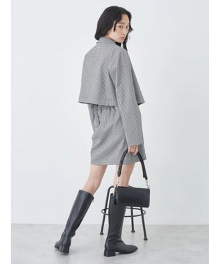 earth music&ecology チェックミニスカート Black