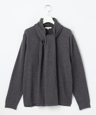 自由区 S 【SHIHOさん着用】ウールハイゲージVネック ニット チャコール