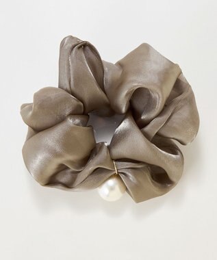 Phoebe ボリューミーシアーシュシュ　グレー/パール/大ぶり グレー