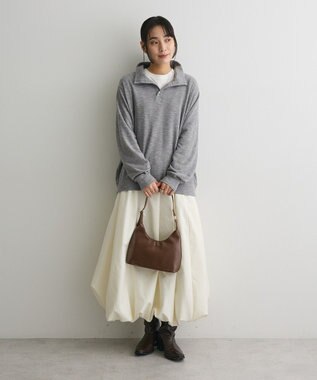 CRAFT STANDARD BOUTIQUE スタンドネックデザインプルオーバー Gray