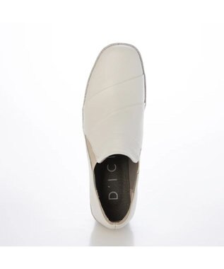 MODE ET JACOMO <D'ICI>レイヤードウェッジソールスリッポン ホワイトコンビ