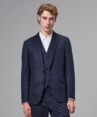 JOSEPH HOMME スプリングウールジャージー ジャケット ネイビー系