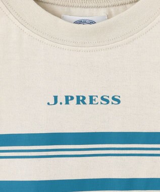 J.PRESS KIDS 【100-130cm】ボーダープリント Ｔシャツ ライトグレー系