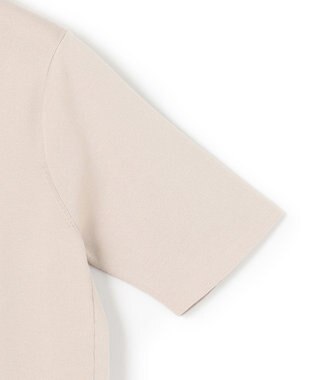 23区 S 【洗える】コットンポリエステル 半袖 ニット ベージュ系