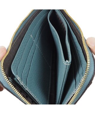 PELLE BORSA L字ファスナー長財布 Reinette Goods レネットグッズ 47184785 ブルーグレー
