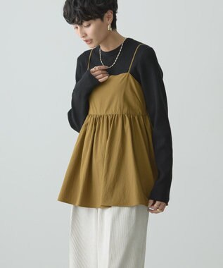 AMERICAN HOLIC ティアードキャミソール Camel
