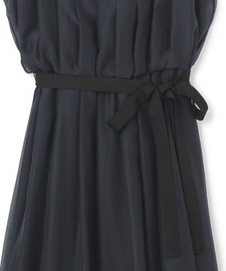 23区 【APPLAUDIR】グロッシーオーガンザ ドレス ネイビー系