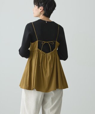 AMERICAN HOLIC ティアードキャミソール Camel