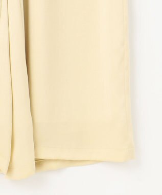 NAVE 【Nave・洗える/ウエストゴム】ヴィンテージサテン ワイドパンツ ライトイエロー系