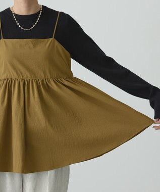 AMERICAN HOLIC ティアードキャミソール Camel