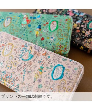 tsumori chisato CARRY 不思議の国のアリス ラウンドファスナー長財布 ピンク