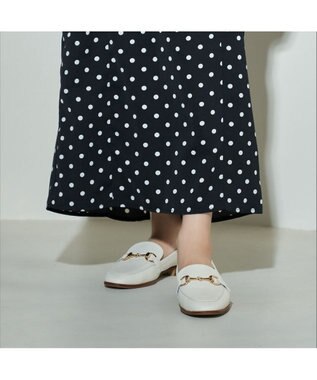 MODE ET JACOMO <carino>レザービットローファー アイボリー