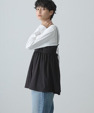 AMERICAN HOLIC ティアードキャミソール Black