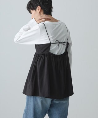 AMERICAN HOLIC ティアードキャミソール Black