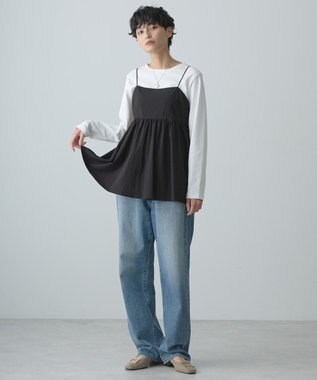 AMERICAN HOLIC ティアードキャミソール Black