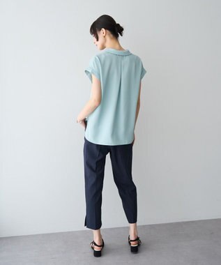 YECCA VECCA 2wayストライプリボンブラウス Mint