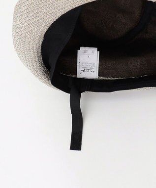 JOSEPH ABBOUD 【尾州産素材・和紙糸使用・洗える】和紙MIXラッセル ハット ベージュ系