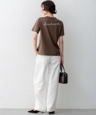 23区 【一部先行予約/接触冷感】23区DENIM サマー ストレート ワイド パンツ ホワイト系