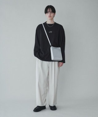 WEGO レザータッチスクエアショルダー シルバー