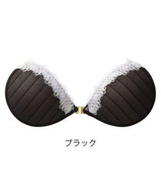 BRADELIS New York 【NuBra / ボリュームアップ】パテッドヌーブラ ピクシー デザインヌーブラ ブラック