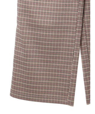 earth music&ecology チェックストレートパンツ Check Beige