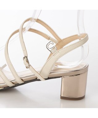 Riz raffinee <Riz raffinee>ラインストーン付きチュールストラップサンダル アイボリー