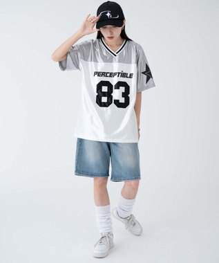 WEGO ナンバリングビッグT ライトグレー