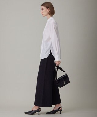 ICB 【洗える】 セシェシルキーローン シャツブラウス オフホワイト系