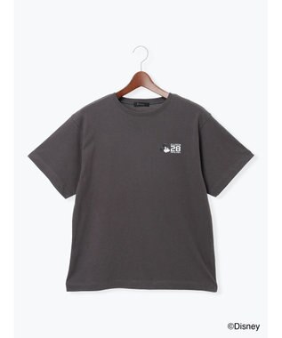 Te chichi 【Disney】MICKEY/ロゴプリントTシャツ チャコールグレー